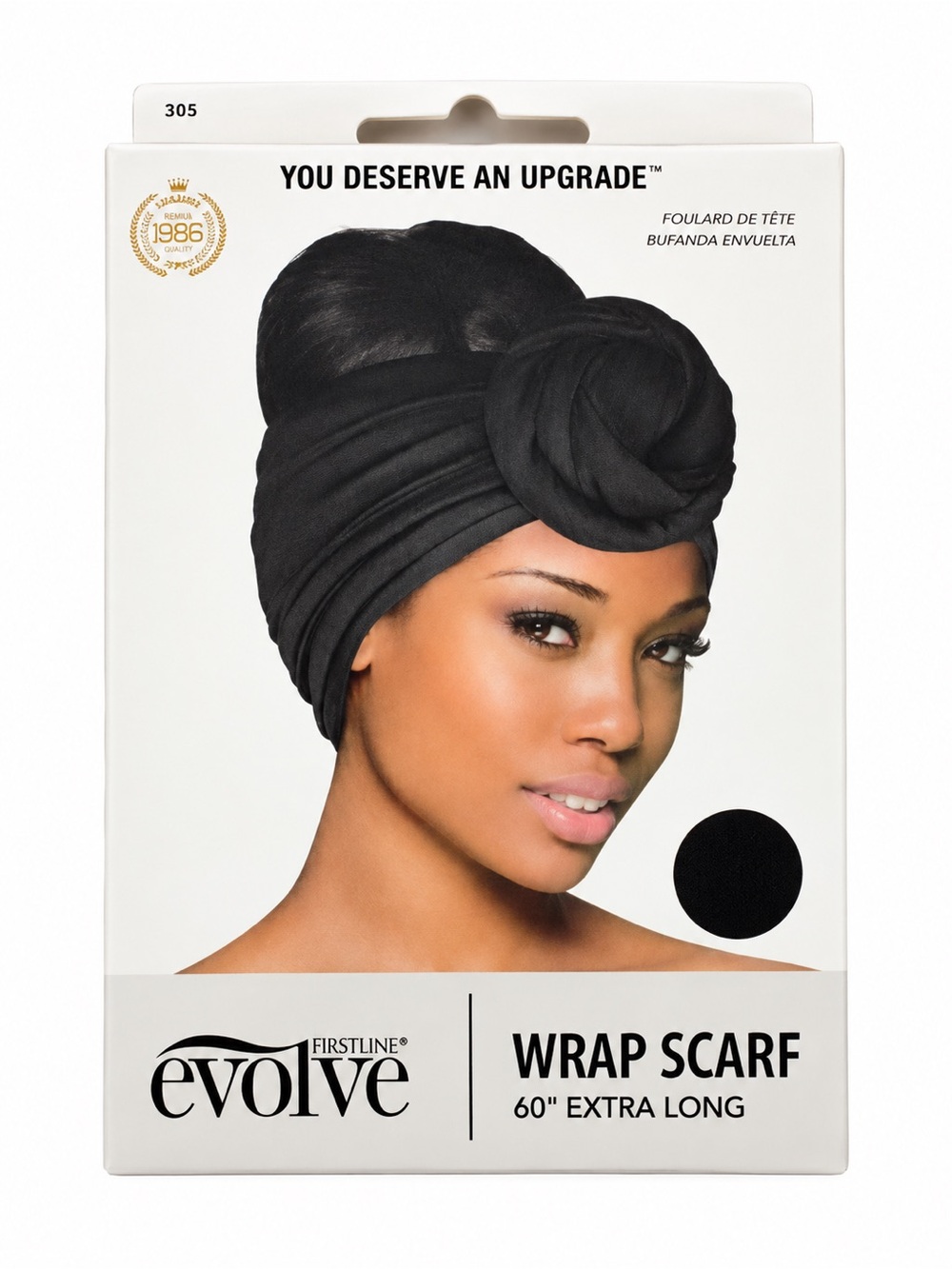 REVOLVE Wrap Scarf Turban - Black